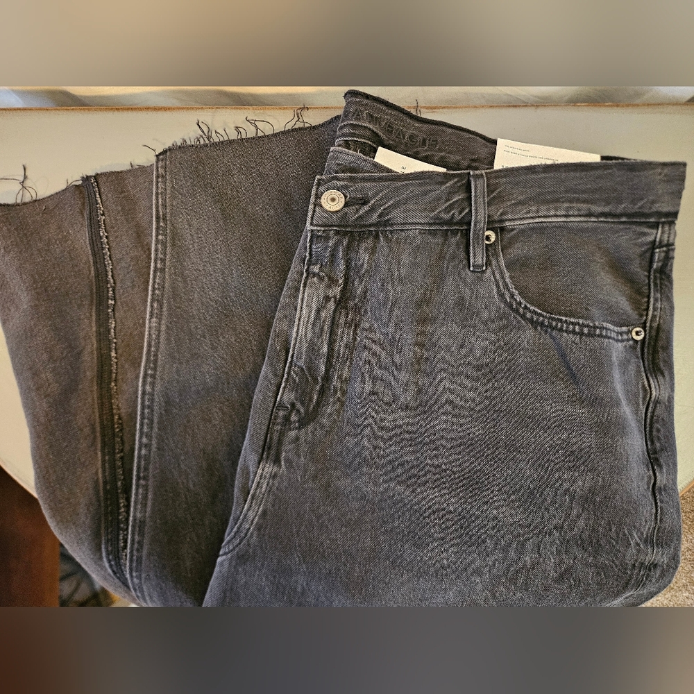 NWT American Eagle 90's High Rise Maxi Denim Skirt size 18